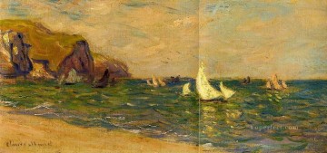 風景 Painting - プルヴィル海の帆船 クロード・モネ